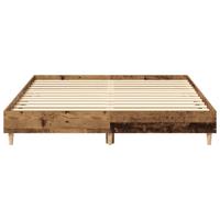 Bedframe zonder matras 140x200 cm spaanplaat bewerkt hout - thumbnail