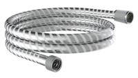 HOGAFLEX K-3 doucheslang, kunststof, chroom-wit lengte: ca. 150 cm ½" (Ø ca. 1,9 cm) standaard aansluiting inclusief waterbesparende pakking - tot wel 50% minder water verbruik garantie: 3 jaa - thumbnail