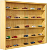 Vitrine Compilati - beukenkleur - 60x80x9,5 cm - Leen Bakker - thumbnail