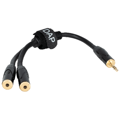 DAP FLA5 stereo mini-jack naar 2 female stereo mini-jack