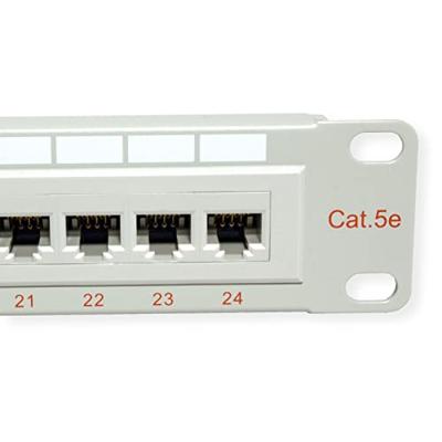 ROLINE Cat.5e (Class D), 19 patchpanel, 24 ports, UTP, grijs