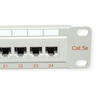 ROLINE Cat.5e (Class D), 19 patchpanel, 24 ports, UTP, grijs - thumbnail