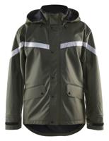 Blåkläder Regenjas LEVEL 2 43052003 | Army Groen | Maat S - 7330509569030 - thumbnail