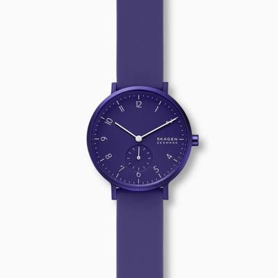 Horlogeband Skagen SKW2802 Silicoon Paars 16mm