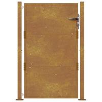 Poort 105x155 cm cortenstaal - thumbnail