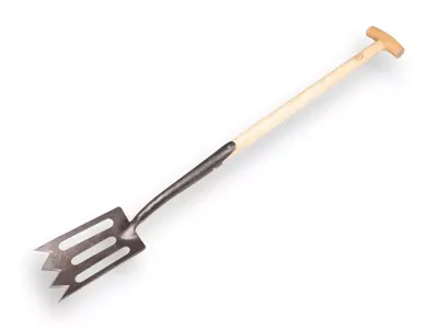 De Wit Spork met zwanehals essen steel 75cm dewit