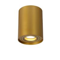 Lucide TUBE - Plafondspot - Ø 9,6 cm - 1xGU10 - Mat Goud / Messing - thumbnail