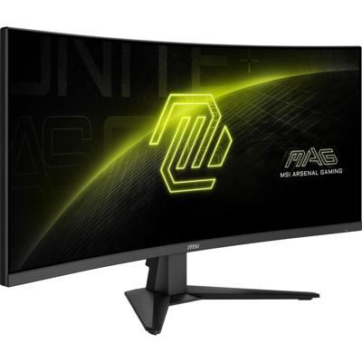 MSI MAG 346CQ computer monitor 86,4 cm (34") 3440 x 1440 Pixels UltraWide Dual Quad HD LCD Zwart