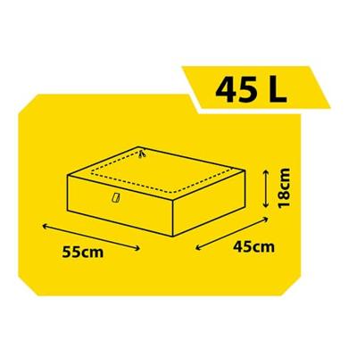 Opslagdoos Domopak Living Taurus 907410 Multifunctioneel Grijs 45 L 15 kg Opslagdoos Domopak Living Taurus 907410 Multifunctioneel Grijs 45 L 15 kg