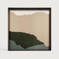 Ethnicraft Vierkant Dienblad 'Wabi Sabi' 51 x 51cm, kleur Crème - thumbnail