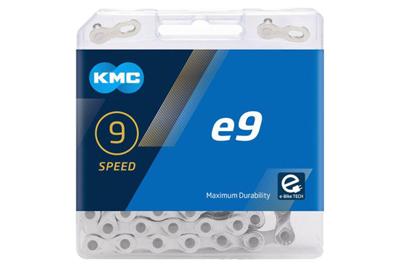 Ketting 9 speed KMC E9 e-bike 122 schakels - zilver Ketting 9 speed KMC E9 e-bike 122 schakels - zilver