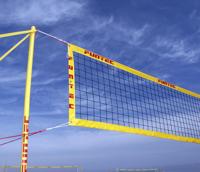 Funtec Pro Beach volleybalnet 8,5m/9,5m mobiel opstelling - thumbnail
