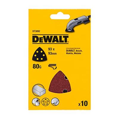 DeWALT DT3092 P80 Deltaschuurpapier VE=10 DeWALT DT3092 P80 Deltaschuurpapier VE=10
