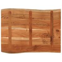 Tafelblad rechthoekig natuurlijke rand 90x60x3,8 cm acaciahout - thumbnail