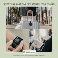 Satechi FindAll vegan-lederen baggage tag met FindMy - Black - thumbnail