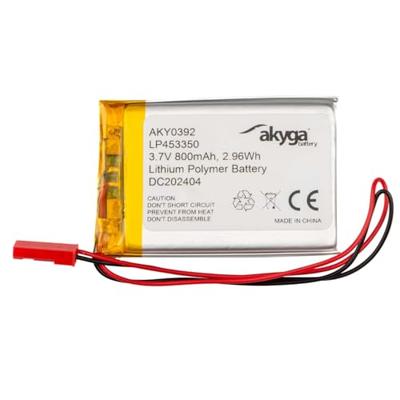 Akyga LP453350 Accupack Batterijgrootte: Speciaal LiPo 3.7 V 800 mAh