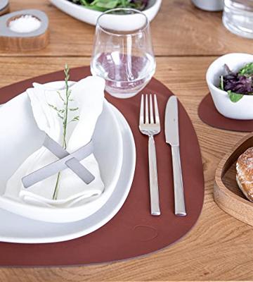 LIND DNA - Dinner Mat Curve - Placemat 37x44cm Nupo Sienna LIND DNA - Dinner Mat Curve - Placemat 37x44cm Nupo Sienna