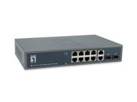LevelOne GEP-1221 netwerk-switch Unmanaged Gigabit Ethernet (10/100/1000) Power over Ethernet (PoE) Zwart - thumbnail