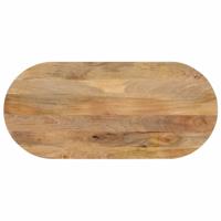 Tafelblad ovaal 120x60x2,5 cm massief mangohout - thumbnail