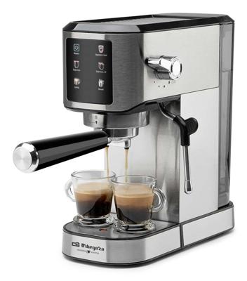 Express Handleiding Koffiemachine Orbegozo 18290 OR Zilverkleurig