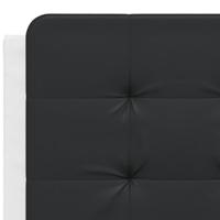 Bedframe zonder matras "Zadar" kunstleer wit en zwart 140x190 cm - thumbnail