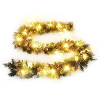 VidaXL Kerstslinger met led-lampjes 5,2 m pvc groen - thumbnail