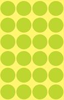 Avery Ronde etiketten diameter 18 mm, lichtgroen, 96 stuks - thumbnail