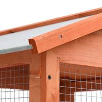 VidaXL Vogelkooi 68x62x166 cm massief vurenhout - thumbnail