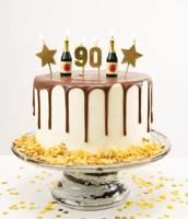 Taartkaarsjes Set 90 Jaar (6st) - thumbnail