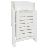 Ligstoel kunststof wit - thumbnail