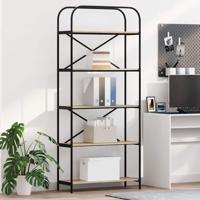 Boekenkast Sonoma eiken 80 x 30 x 183 cm Bewerkt hout - thumbnail