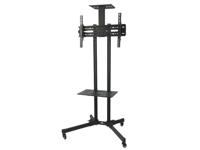 Maclean MC-661 Trolley TV Stand with Mounting Bracket and 2 Shelfs - thumbnail