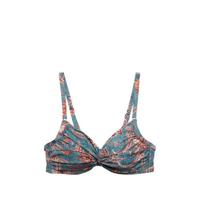ESPRIT Women Beach beugel bikinitop met all over print lichtblauw/oranje - thumbnail