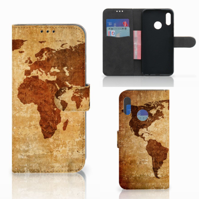 Honor 10 Lite | Flip Cover | Wereldkaart Honor 10 Lite | Flip Cover | Wereldkaart