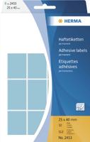 Etiket herma 2453 25x40mm blauw 512st - thumbnail