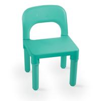 Dolu Kinder Tafel met 2 stoelen Turquoise/Geel - thumbnail