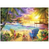 Puzzel - EDUCA - Love Beach - 1000 stukjes - 68x48 cm - Voor volwassenen - Thema Natuur - thumbnail