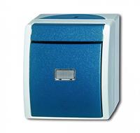 Busch-Jaeger 2621 WGL-53 Ocean (opbouw) Knop spatwaterdicht Blauw, Groen - thumbnail