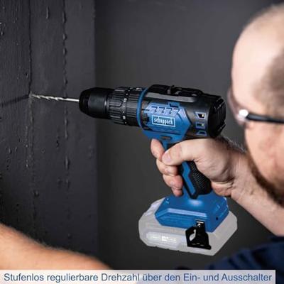 Borstelloze slagboorschroevendraaier - SCHEPPACH - 20V IXES - Koppel 60 Nm - 13mm boorkop - zonder accu of lader Borstelloze slagboorschroevendraaier - SCHEPPACH - 20V IXES - Koppel 60 Nm - 13mm boorkop - zonder accu of lader