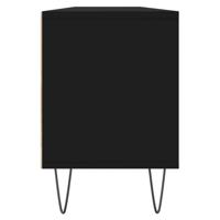 Tv-meubel 150x30x44,5 cm bewerkt hout zwart - thumbnail