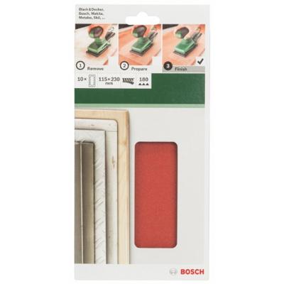 Bosch Accessories 2609256B23 Oscillerend schuurpapier Met klittenband, Geperforeerd Korrelgrootte (num) 180 (l x b) 230 mm x 115 mm 10 stuk(s) Bosch Accessories 2609256B23 Oscillerend schuurpapier Met klittenband, Geperforeerd Korrelgrootte (num) 180 (l x b) 230 mm x 115 mm 10 stuk(s)