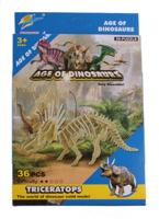 LG-Imports dinosaurus bouwpakket Triceratops 36-delig - thumbnail