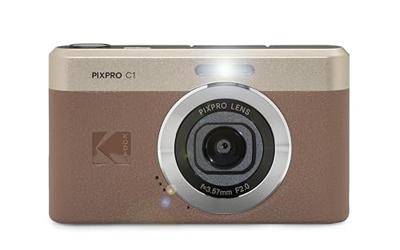 KODAK Pixpro C1 – ultracompacte digitale camera | 13 MP BSI CMOS, 4x zoom, 2,8 inch LCD-scherm, LED-flitser – Marron