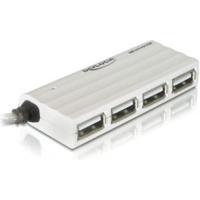 Delock 87445 USB 2.0-hub 4 poorten Wit - thumbnail