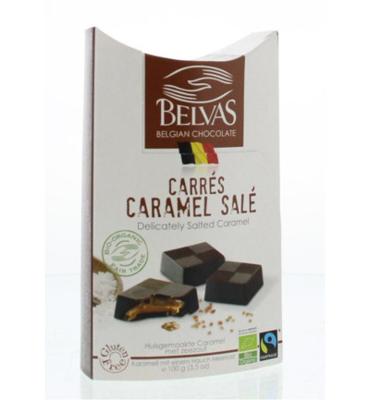 Belvas Puur met licht gezouten caramel bio 100 Gram