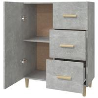 Dressoir 69,5x34x90 cm bewerkt hout betongrijs - thumbnail