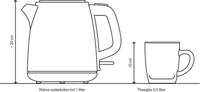 Dunlop camping waterkoker zwart 12v stekker - thumbnail