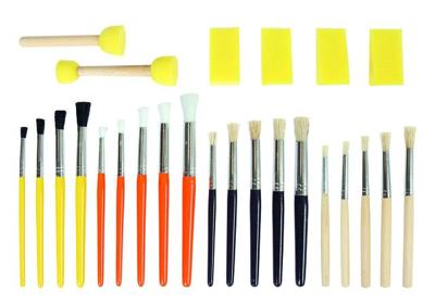 Kwasten en penselenset conda 25-delig | 12 stuks