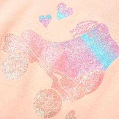 Kindershirt rolschaats 92 lichtoranje