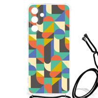 Samsung Galaxy A25 Doorzichtige Silicone Hoesje Funky Retro - thumbnail